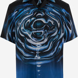 CAMICIA IN SETA CON STAMPA GRAFICA MSP26SH003 08 CASABLANCA 