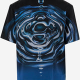 CAMICIA IN SETA CON STAMPA GRAFICA MSP26SH003 08 CASABLANCA 