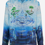 CAMICIA IN SETA CON STAMPA GRAFICA MSP26SH006 01 CASABLANCA 
