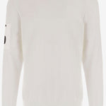 MAGLIA IN COTONE CON LOGO 20CMKN105A 006323O103 CP COMPANY 