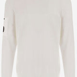 MAGLIA IN COTONE CON LOGO 20CMKN105A 006323O103 CP COMPANY 