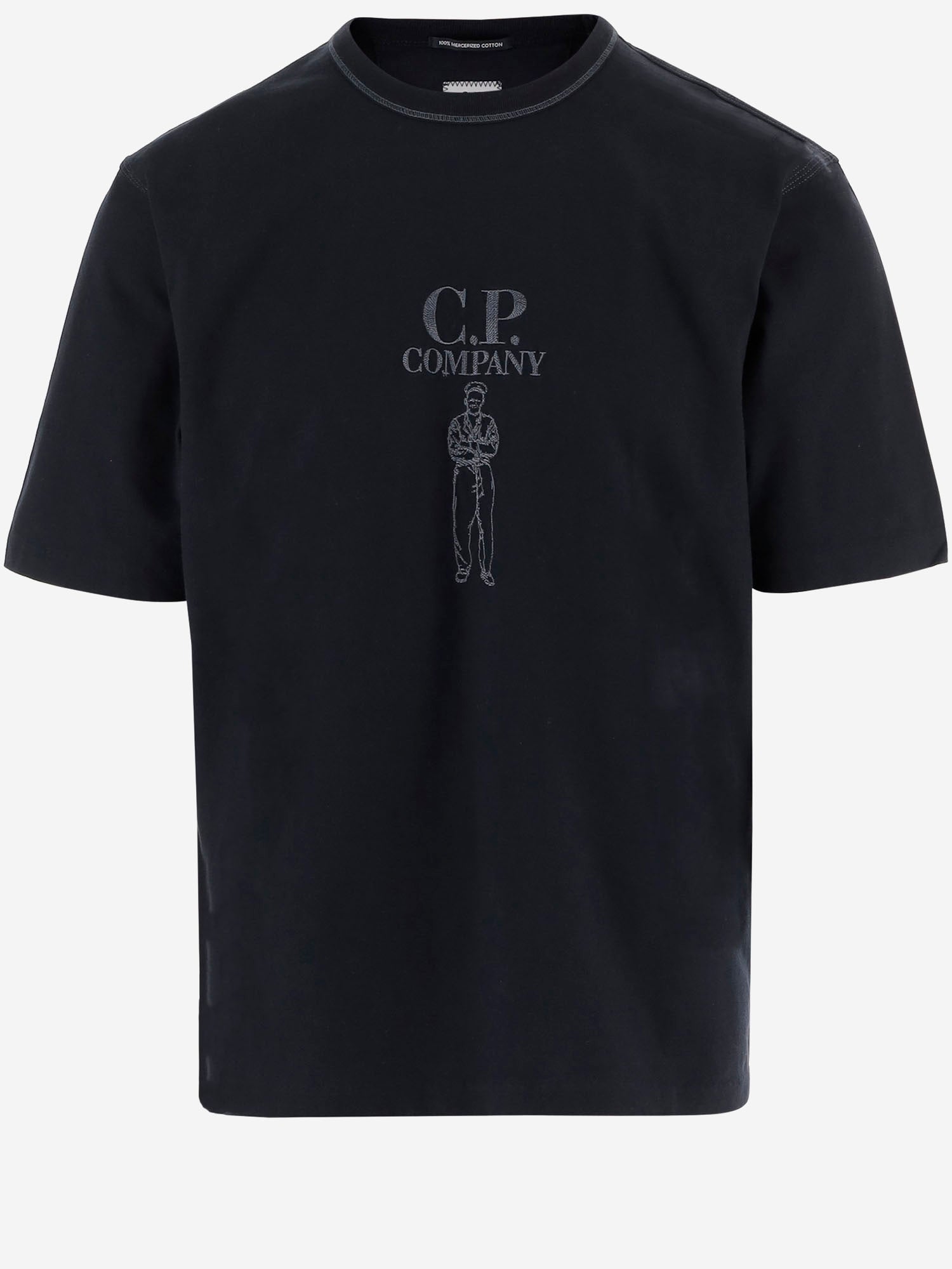 T-SHIRT IN COTONE CON LOGO 20CMTS120A 110580W888 CP COMPANY 