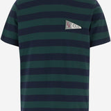 T-SHIRT IN COTONE A RIGHE EM004504 AF23154M7046 EMPORIO ARMANI 
