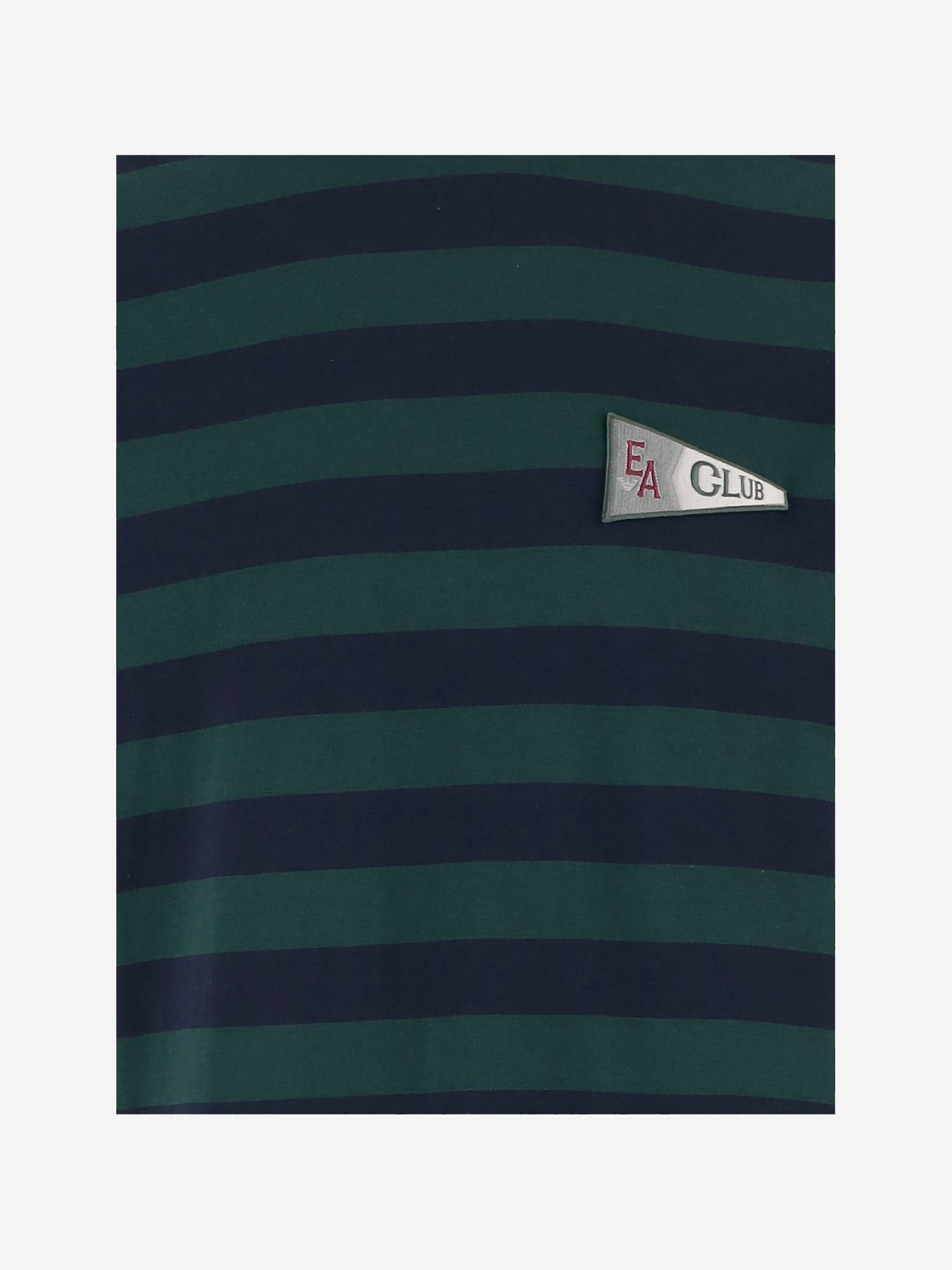 T-SHIRT IN COTONE A RIGHE EM004504 AF23154M7046 EMPORIO ARMANI 