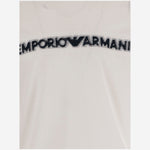 T-SHIRT IN MISTO COTONE CON LOGO EM004520 AF13747U0003 EMPORIO ARMANI 