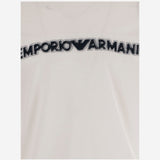 T-SHIRT IN MISTO COTONE CON LOGO EM004520 AF13747U0003 EMPORIO ARMANI 