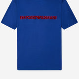T-SHIRT IN MISTO COTONE CON RICAMO LOGO EM004520 AF13747UB093 EMPORIO ARMANI 