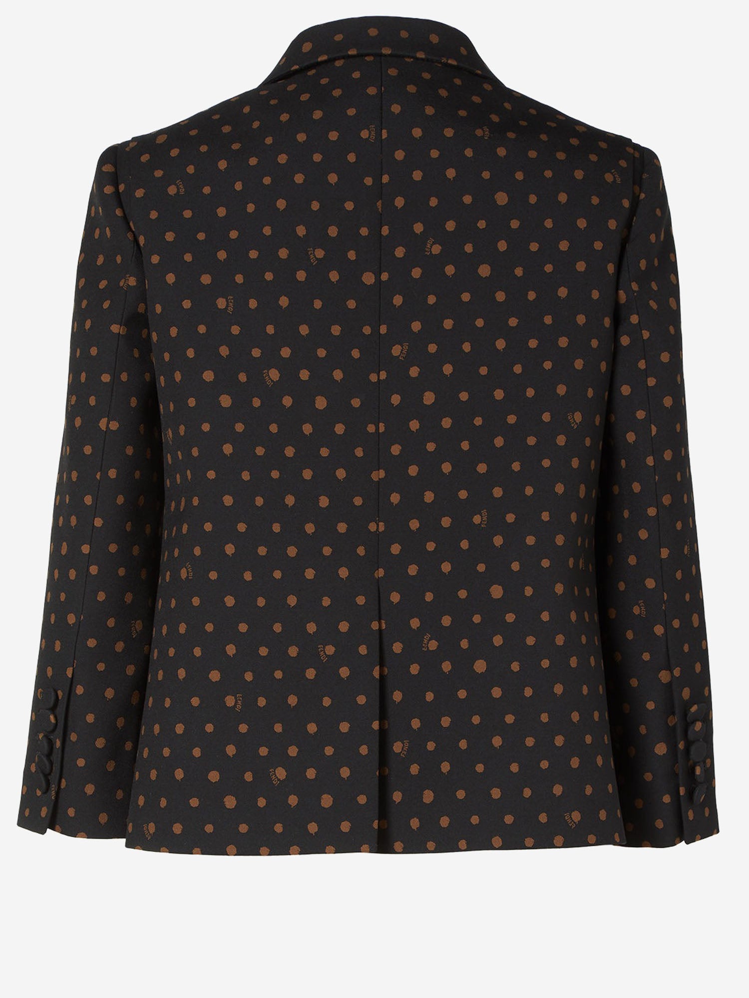 GIACCA IN LANA CON MOTIVO FALENA DOTS FJ7676 AW7EF1UL3 FENDI 