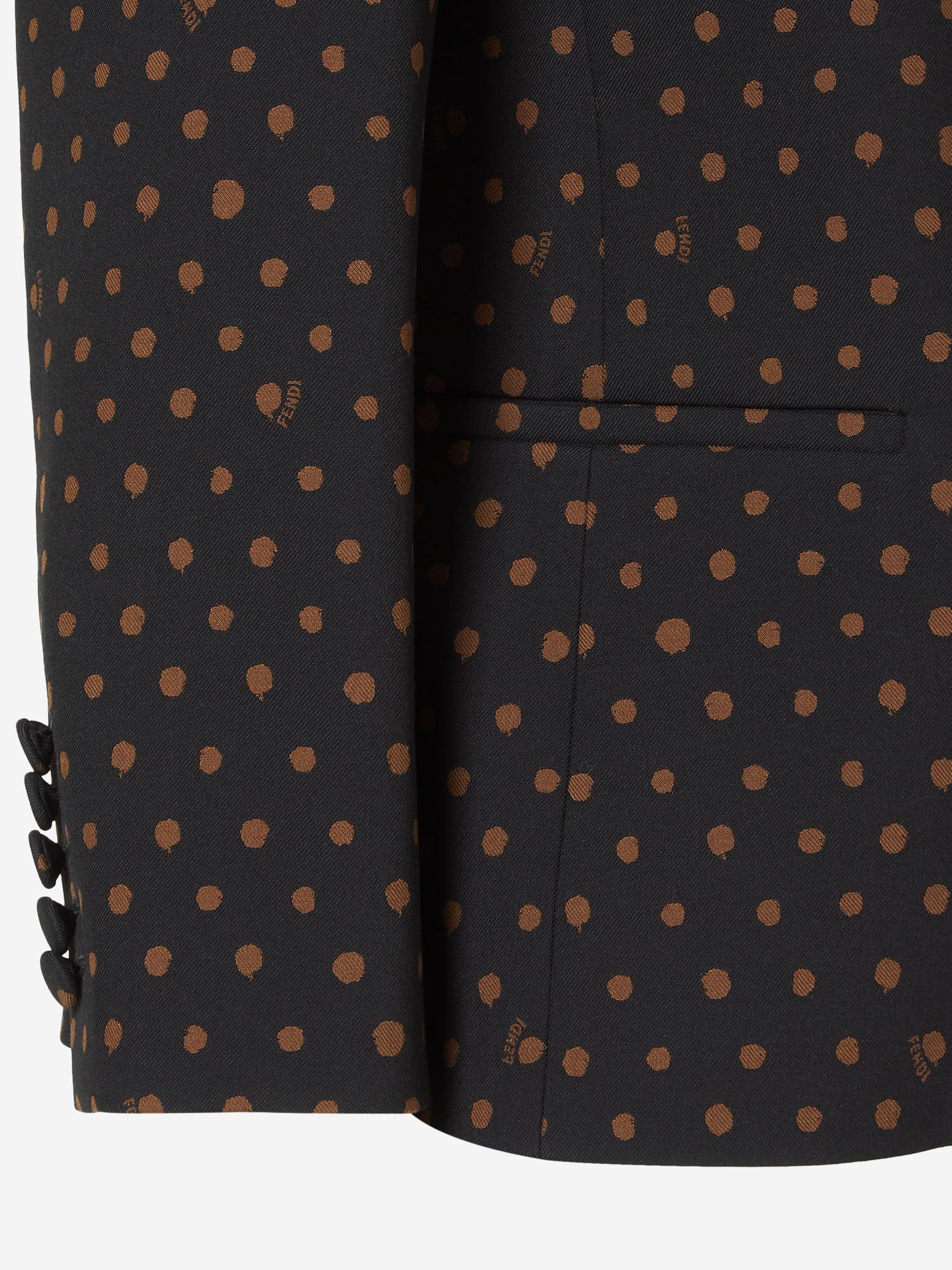 GIACCA IN LANA CON MOTIVO FALENA DOTS FJ7676 AW7EF1UL3 FENDI 