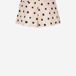 PANTALONI CORTI IN TAFFETÀ CON MOTIVO FALENA DOTS FR6690 AVJQF1UKB FENDI 