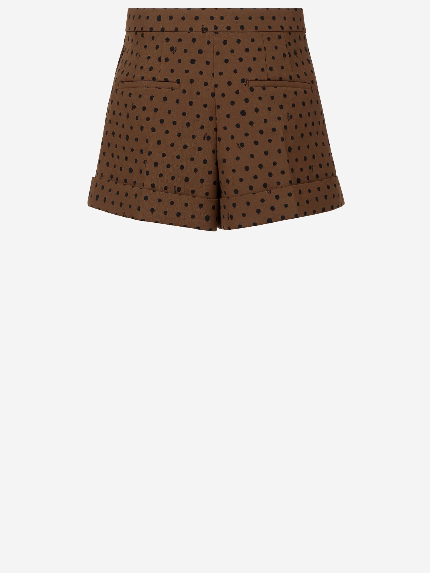SHORTS IN LANA CON MOTIVO FALENA DOTS FR6690 AW7EF1UKN FENDI 