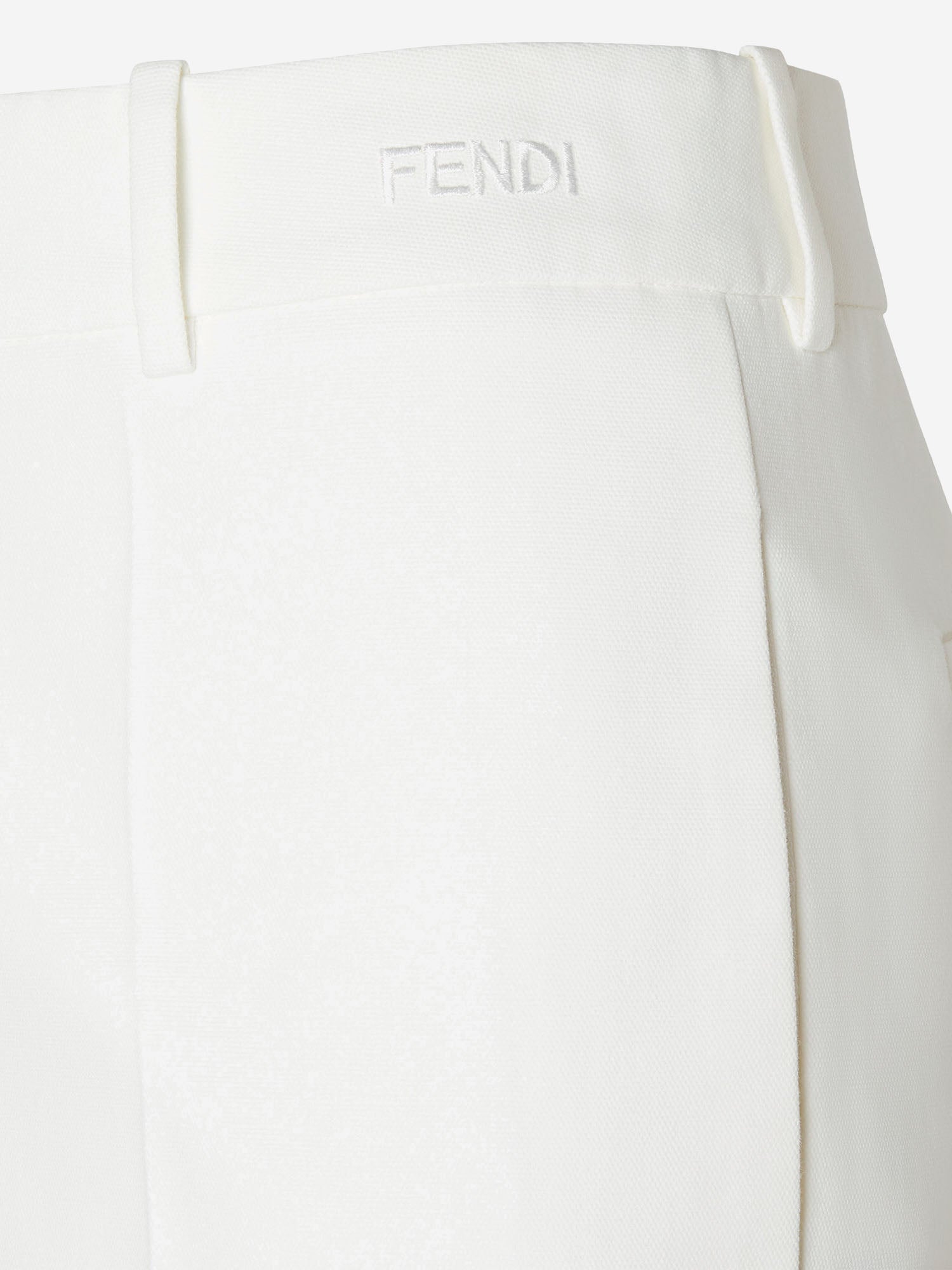 PANTALONI IN COTONE E SETA FR6711 AW7QF0ZNM FENDI 