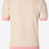 Maglione in cotone e seta stretch con motivo FF FZXE94 AW4SF0WC4 FENDI 