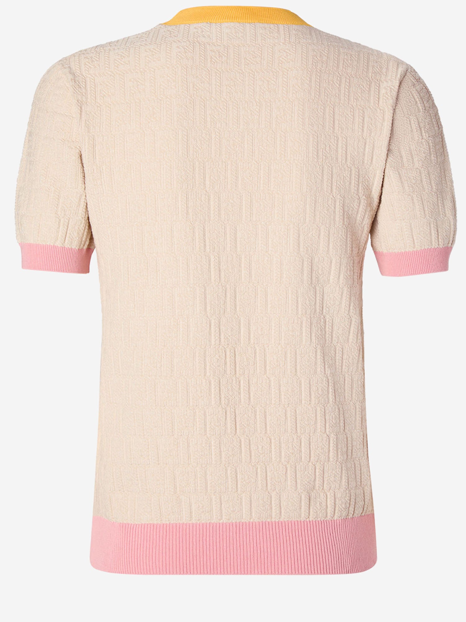 Maglione in cotone e seta stretch con motivo FF FZXE94 AW4SF0WC4 FENDI 