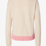 Maglione in cotone e seta stretch con motivo FF FZXE95 AW4SF0WC4 FENDI 