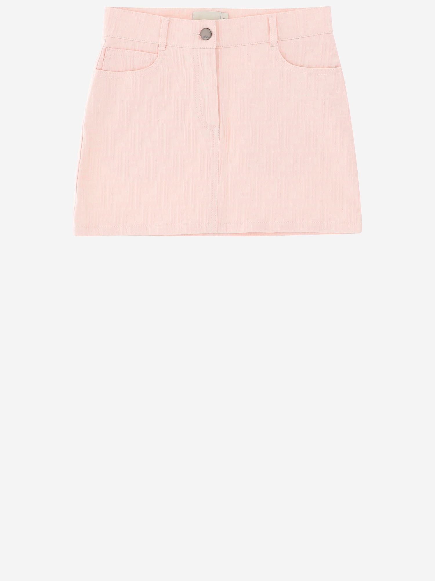 GONNA IN MISTO COTONE STRETCH JFE203 AVW1F1UL9 FENDI KIDS 