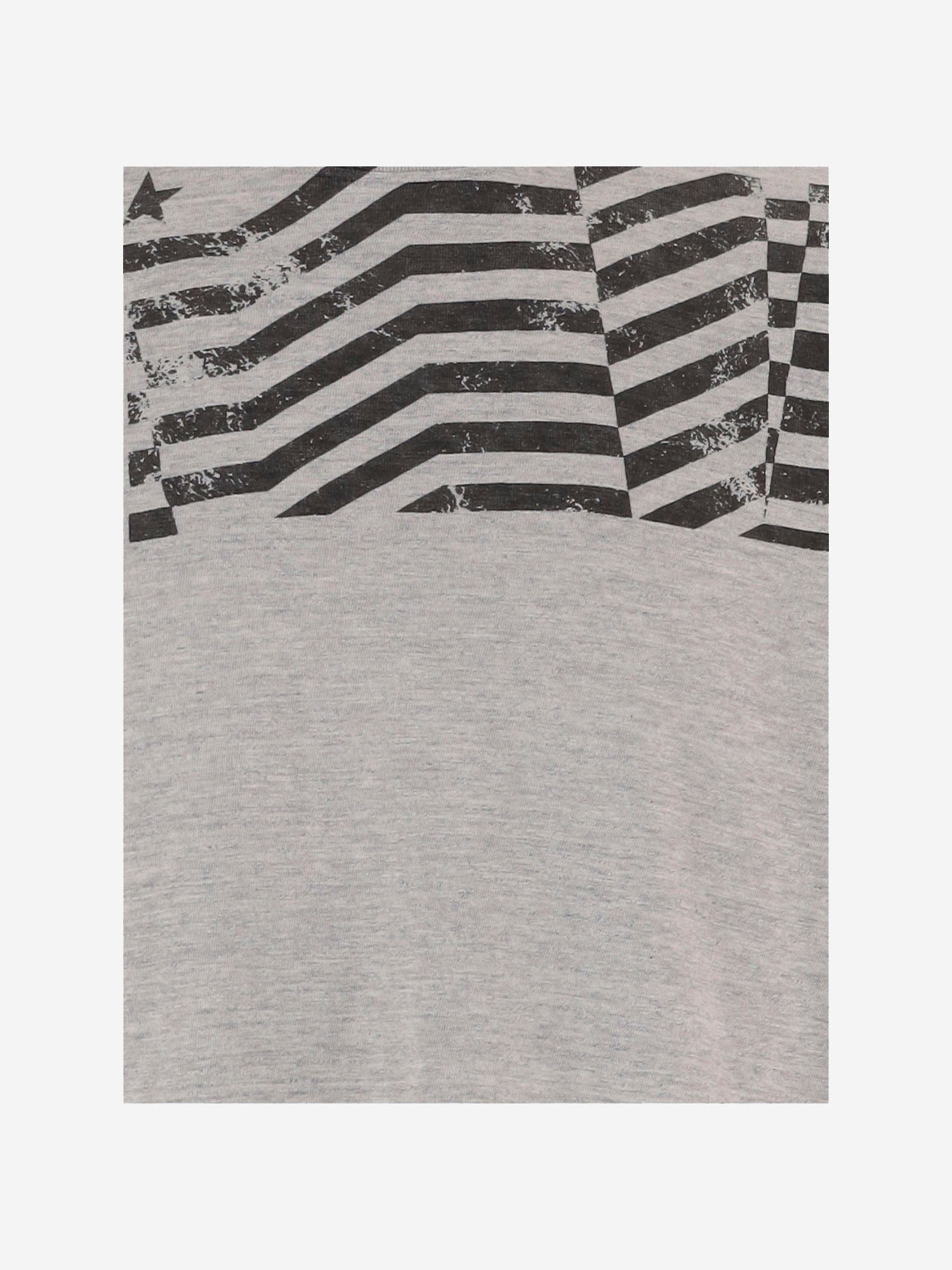 T-SHIRT IN COTONE CON STAMPA GUP01220 P00252360255 GOLDEN GOOSE 