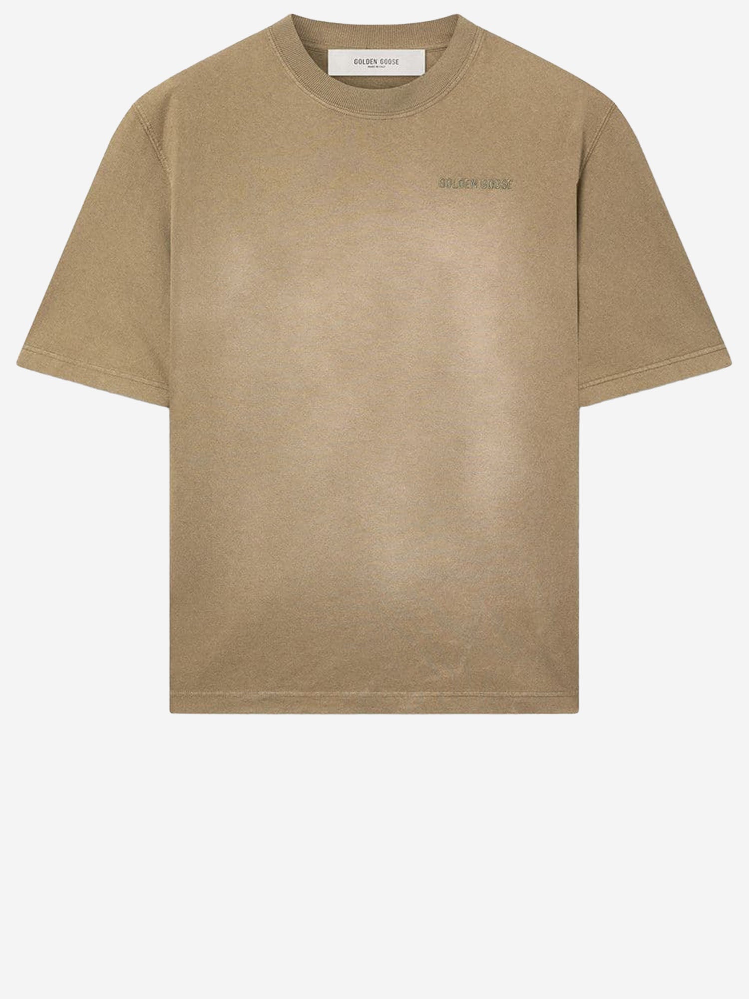 T-SHIRT IN COTONE CON LOGO GUP01873 P00237915878 GOLDEN GOOSE 