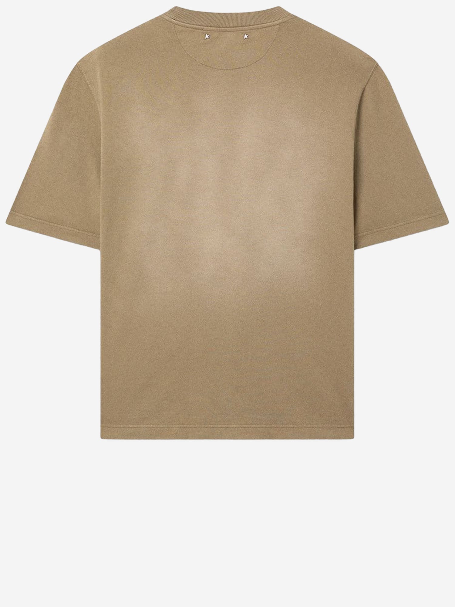 T-SHIRT IN COTONE CON LOGO GUP01873 P00237915878 GOLDEN GOOSE 