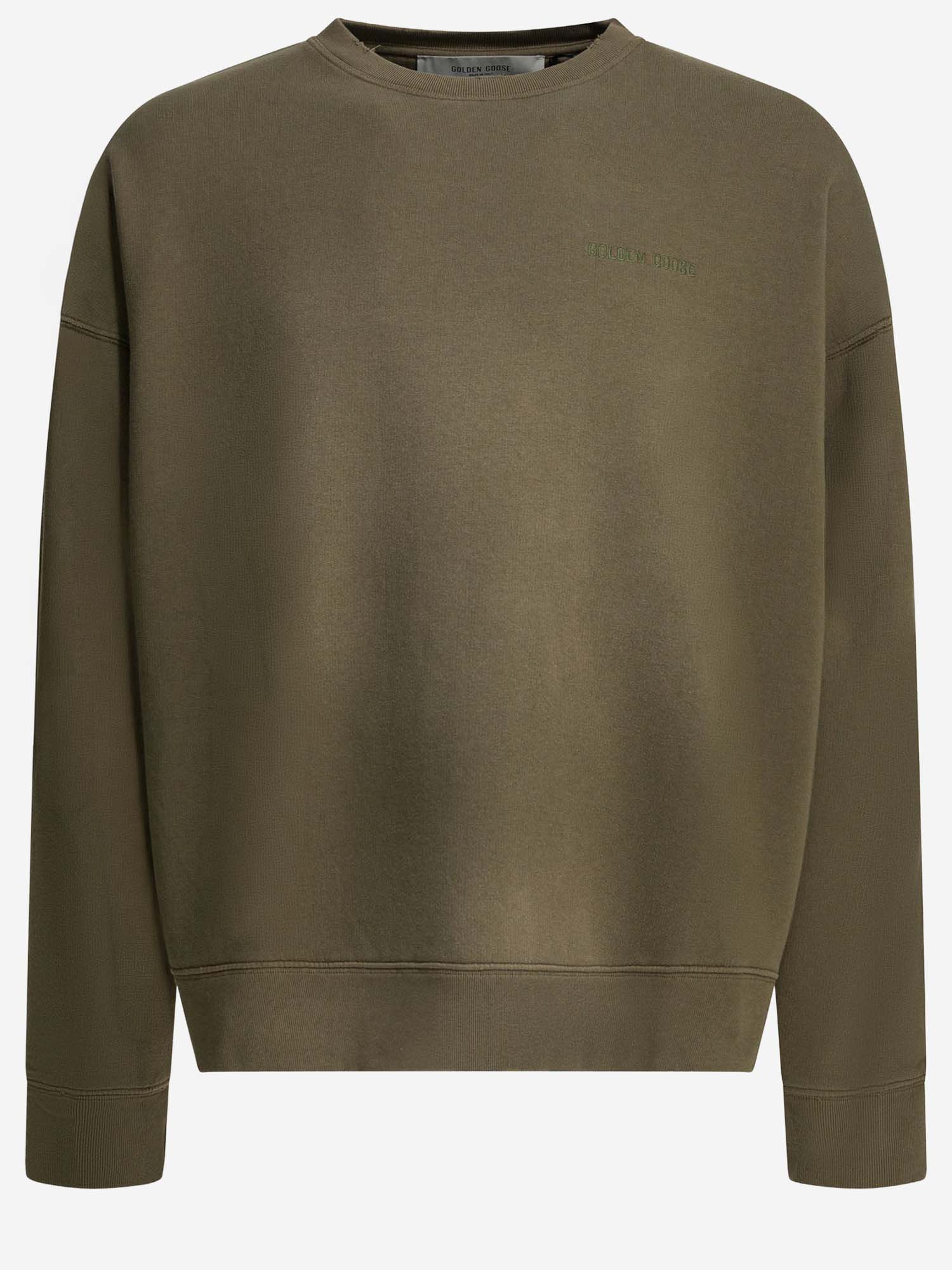 FELPA IN COTONE CON LOGO GUP01938 P00238315878 GOLDEN GOOSE 