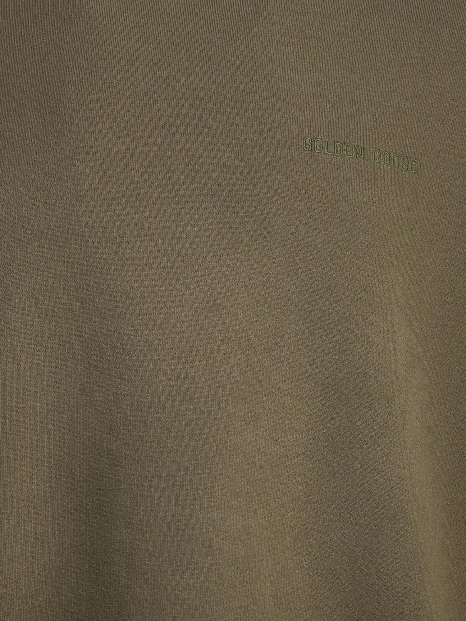 FELPA IN COTONE CON LOGO GUP01938 P00238315878 GOLDEN GOOSE 
