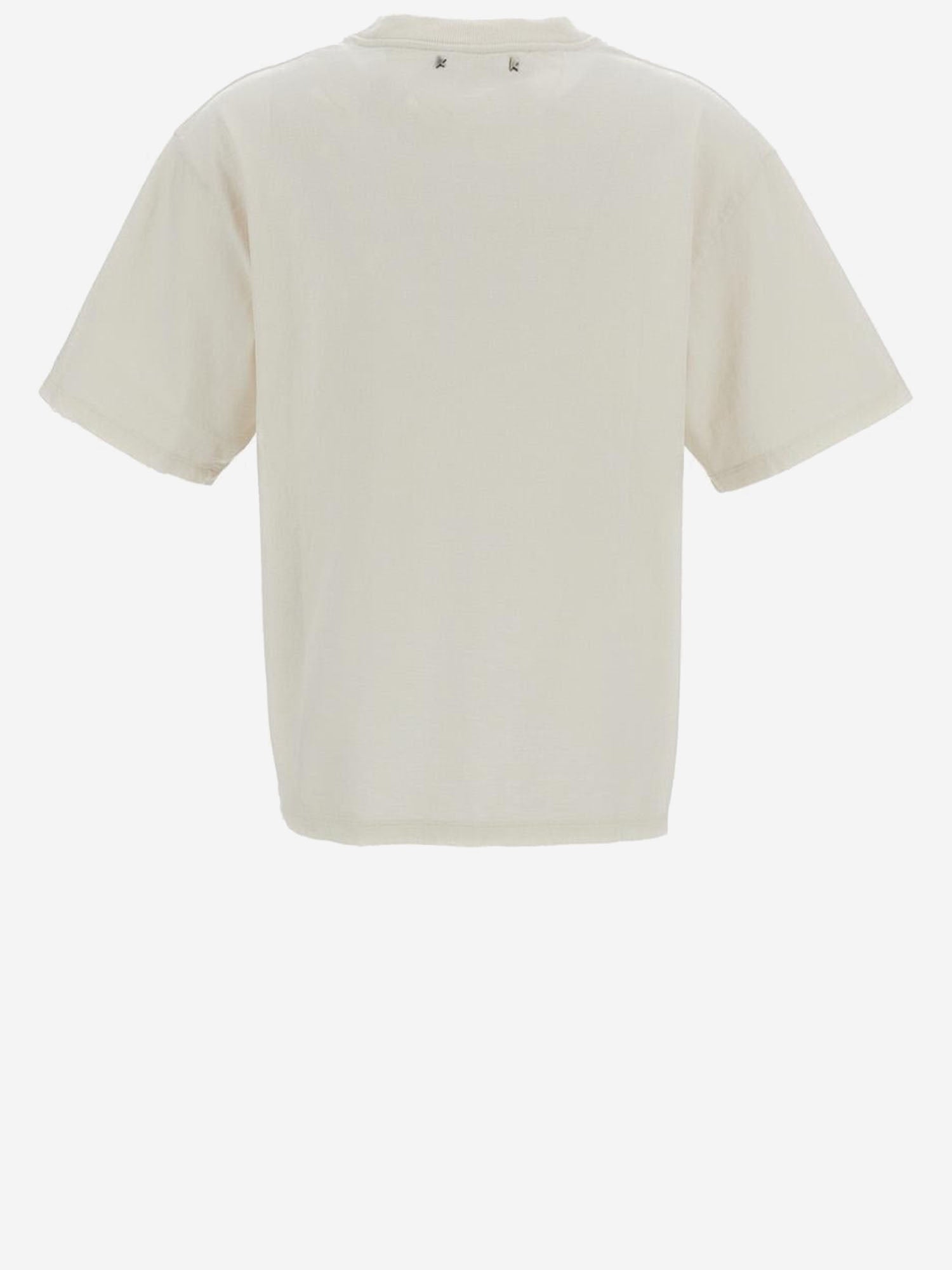T-SHIRT IN COTONE CON LOGO GWP01874 P00237211560 GOLDEN GOOSE 