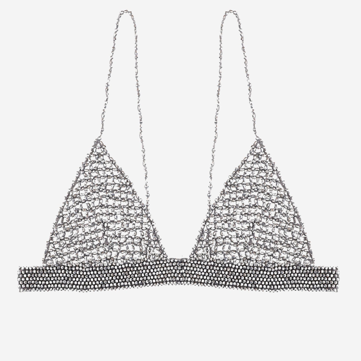 TOP IN CROCHET CON CRISTALLI GWP02270 P00197570352 GOLDEN GOOSE 