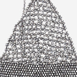TOP IN CROCHET CON CRISTALLI GWP02270 P00197570352 GOLDEN GOOSE 