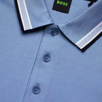 Polo in piqué di cotone con logo 50469055 462 HUGO BOSS 