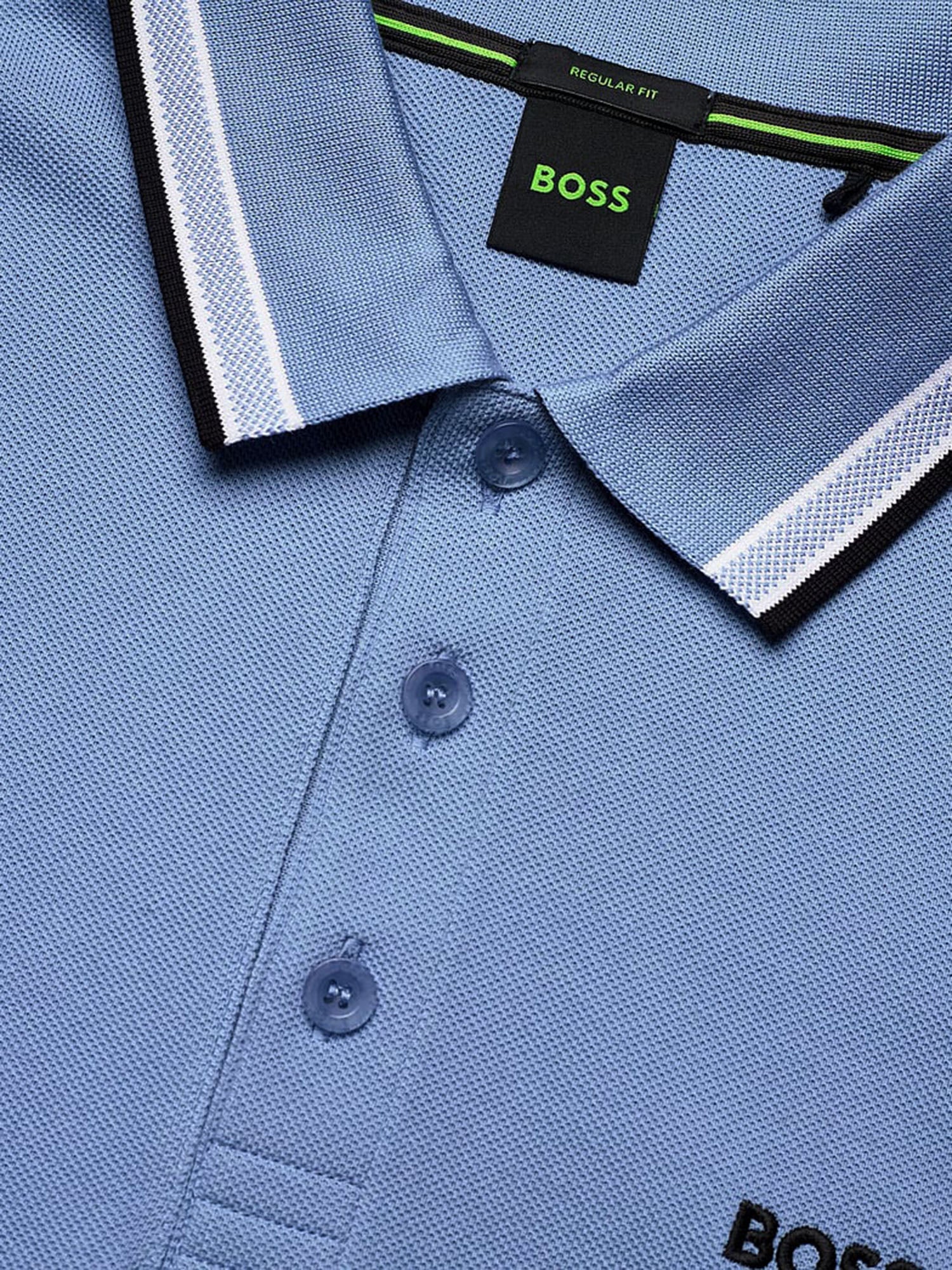 Polo in piqué di cotone con logo 50469055 462 HUGO BOSS 