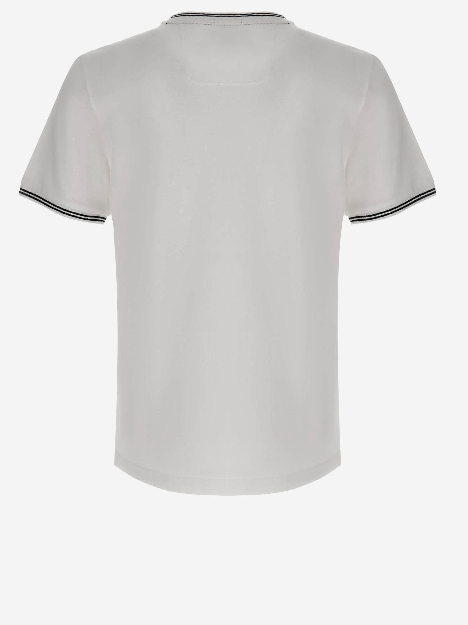 T-SHIRT IN COTONE STRETCH CON LOGO 50521245 100 HUGO BOSS 