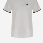 T-SHIRT IN COTONE STRETCH CON LOGO 50521245 100 HUGO BOSS 