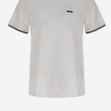 T-SHIRT IN COTONE STRETCH CON LOGO 50521245 100 HUGO BOSS 