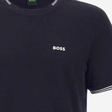 T-SHIRT IN COTONE STRETCH CON LOGO 50521245 402 HUGO BOSS 