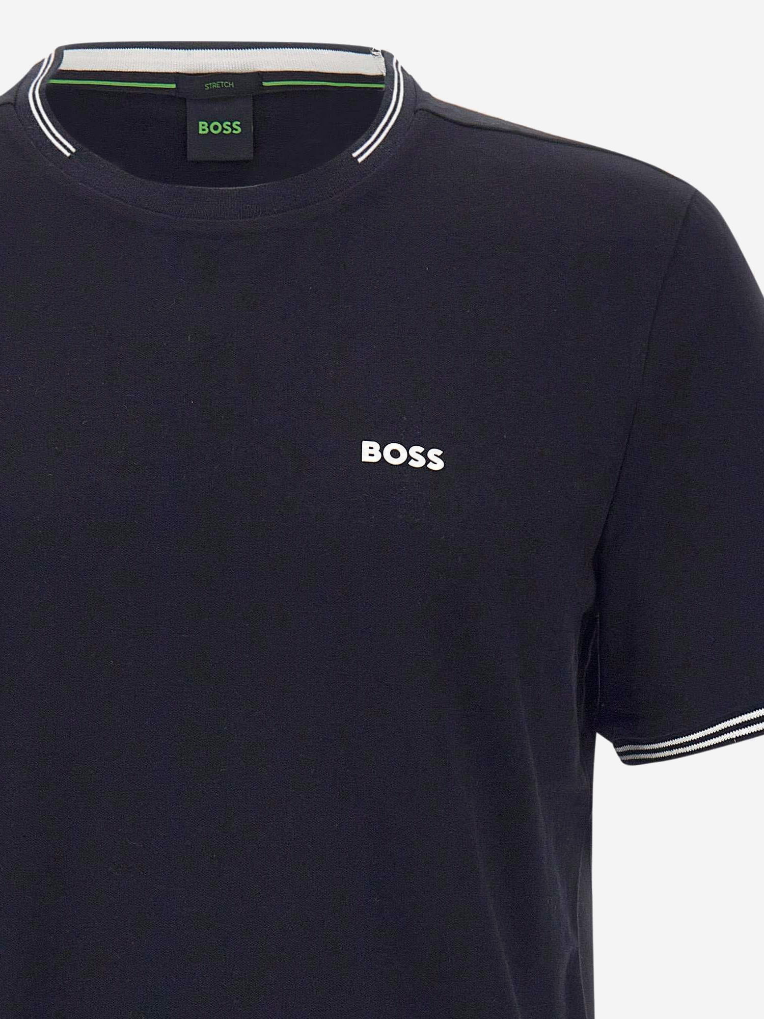 T-SHIRT IN COTONE STRETCH CON LOGO 50521245 402 HUGO BOSS 