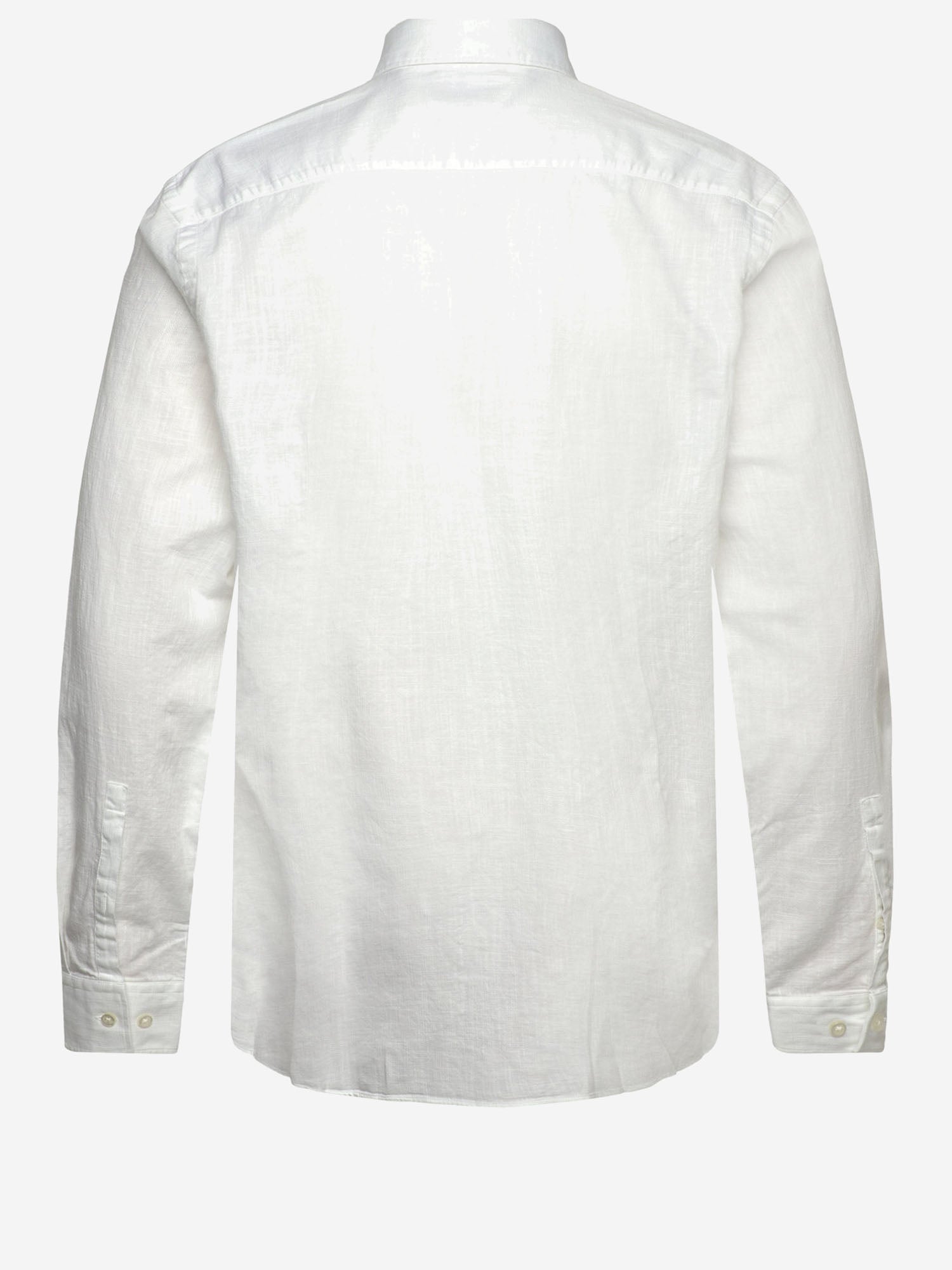 CAMICIA IN COTONE E LINO 50539775 199 HUGO BOSS 