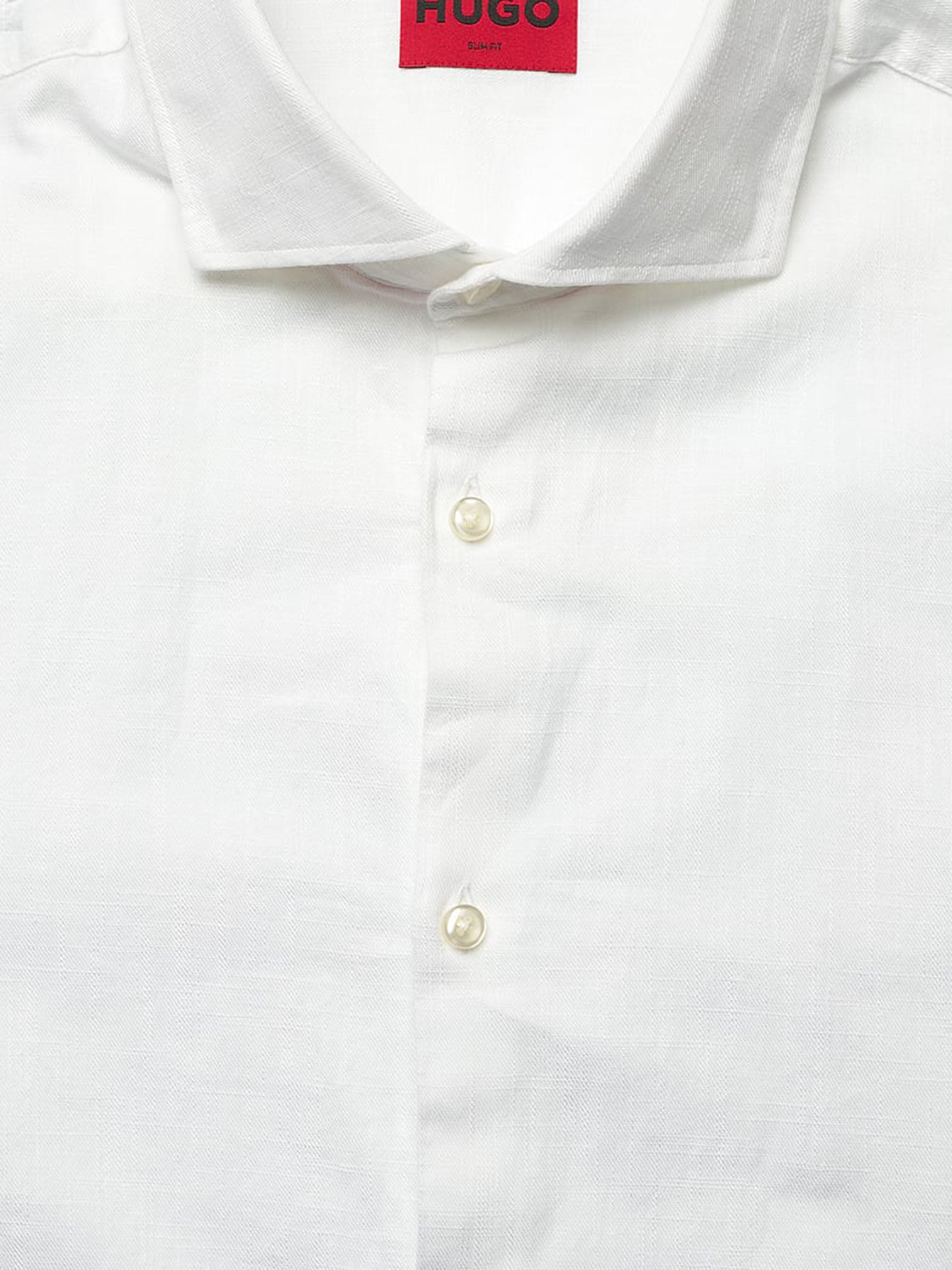 CAMICIA IN COTONE E LINO 50539775 199 HUGO BOSS 