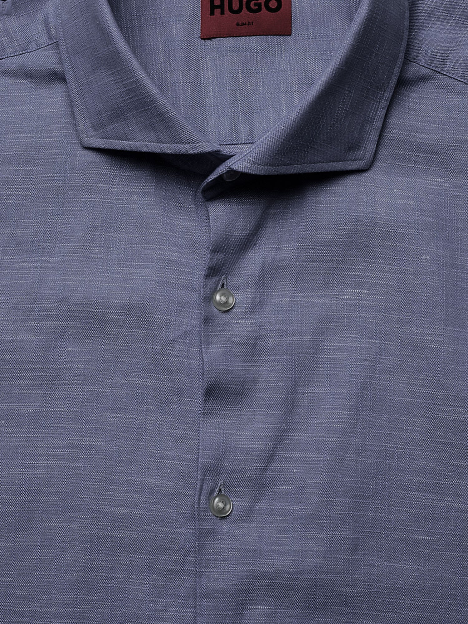 CAMICIA IN COTONE E LINO 50539775 413 HUGO BOSS 