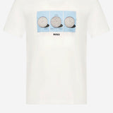 T-SHIRT IN COTONE CON STAMPA 50559353 100 HUGO BOSS 