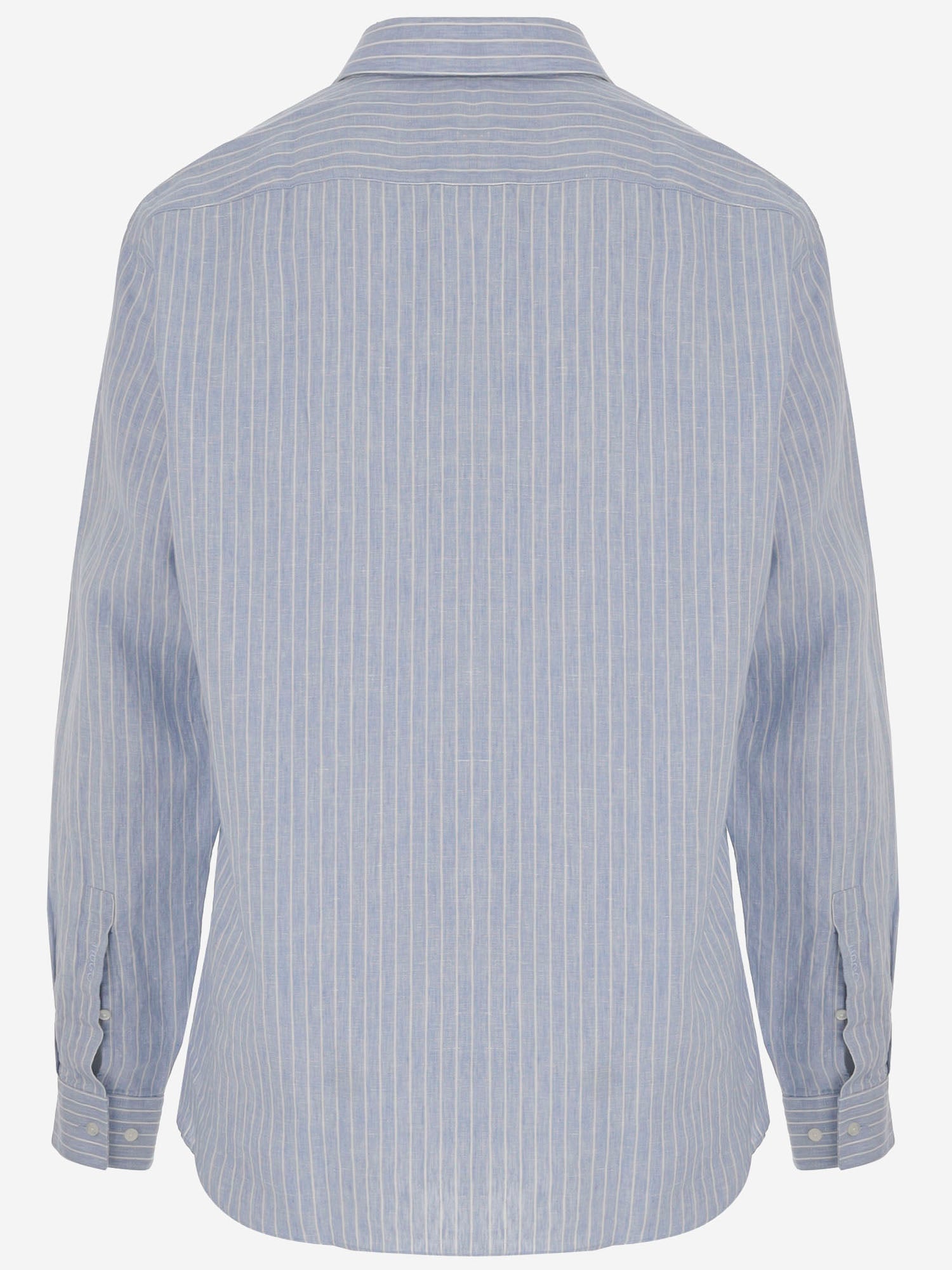 CAMICIA IN LINO CON MOTIVO A RIGHE 50562694 459 HUGO BOSS 
