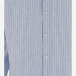 CAMICIA IN LINO CON MOTIVO A RIGHE 50562694 459 HUGO BOSS 