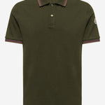 Polo in cotone con logo 8A00005 89A16818 MONCLER 