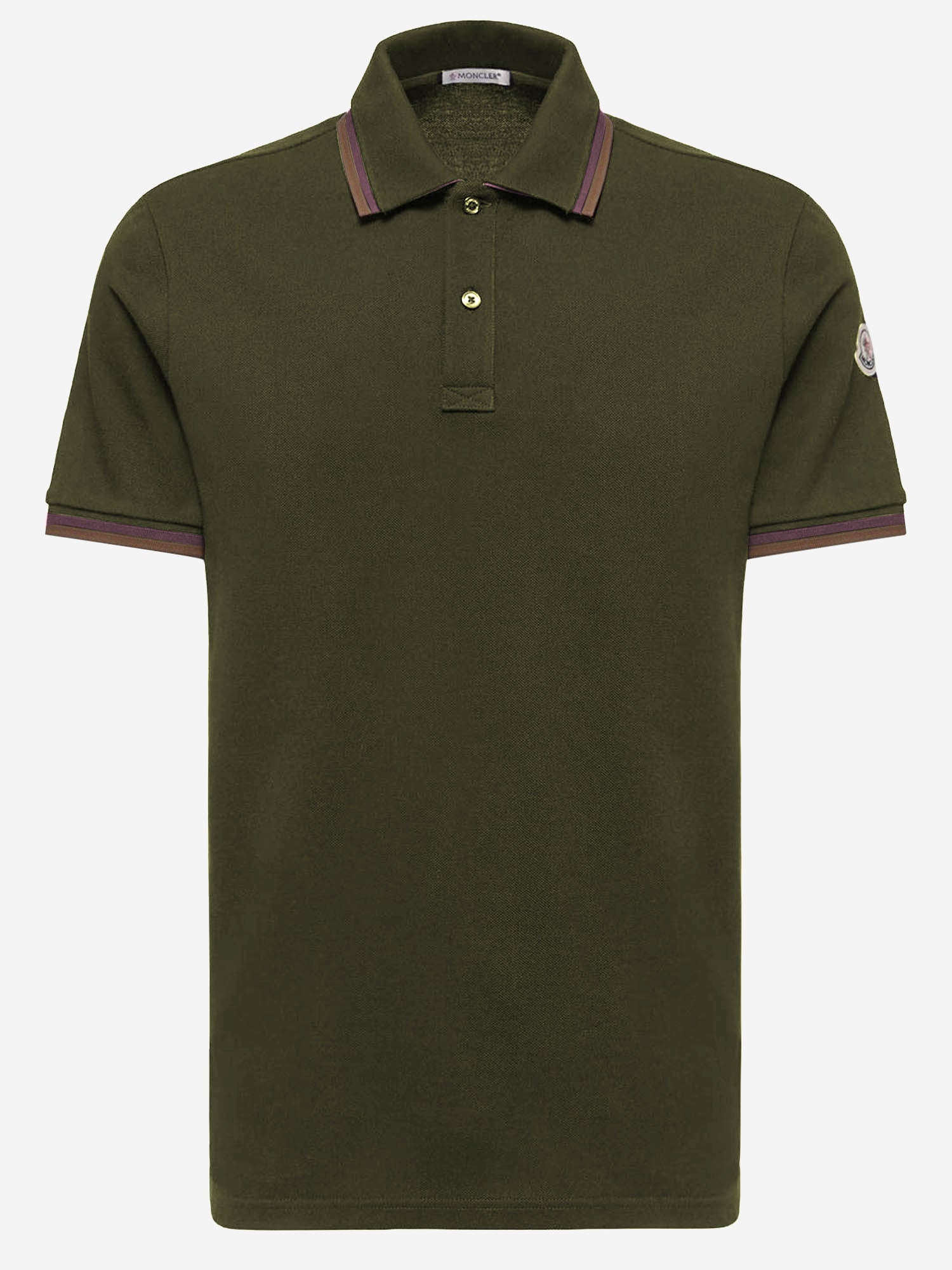 Polo in cotone con logo 8A00005 89A16818 MONCLER 