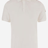 POLO IN COTONE CON BANDA TRICOLORE 8A00031 89A16034 MONCLER 