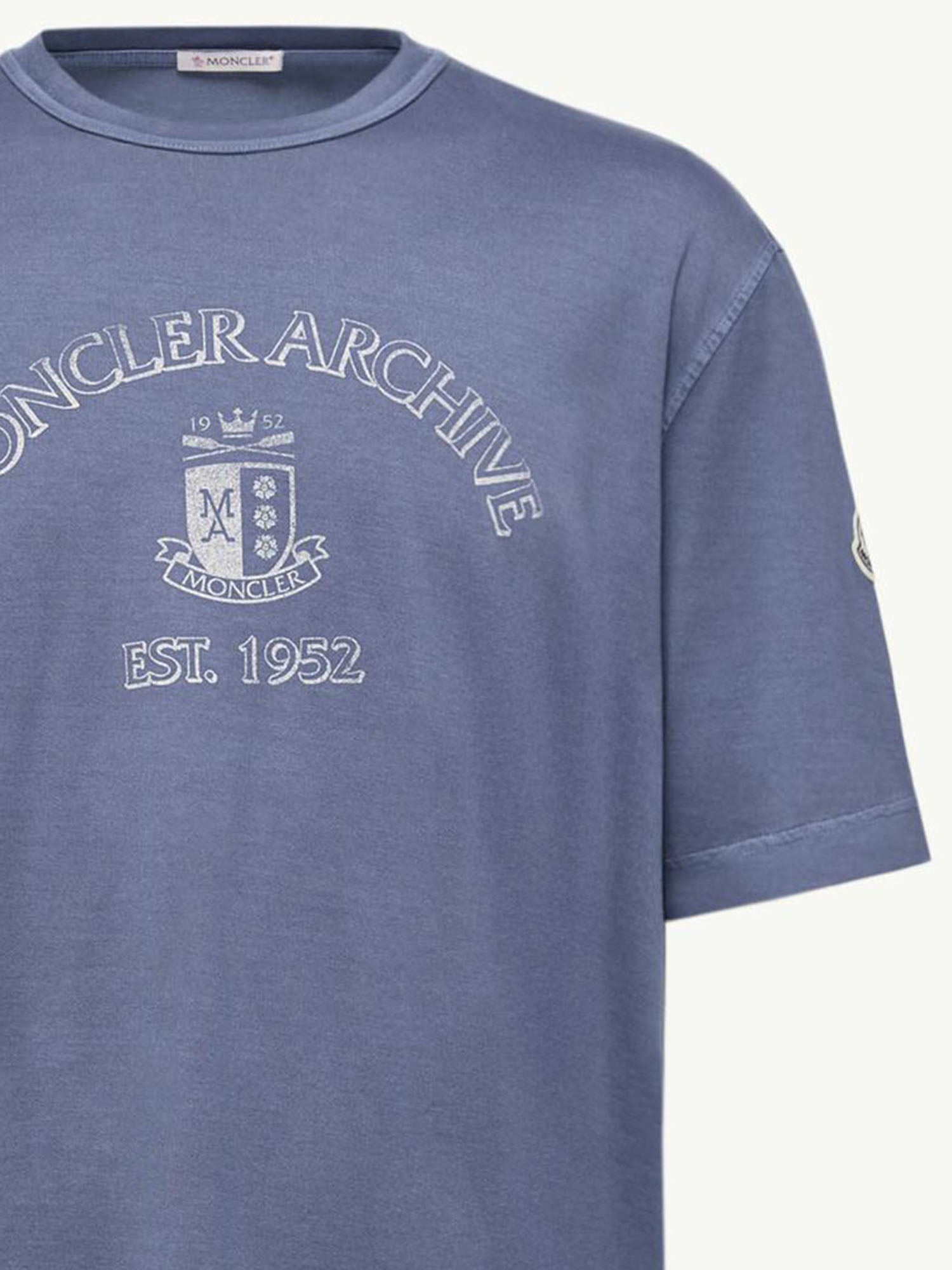 T-SHIRT IN COTONE CON LOGO 8C00013 89BAL76G MONCLER 