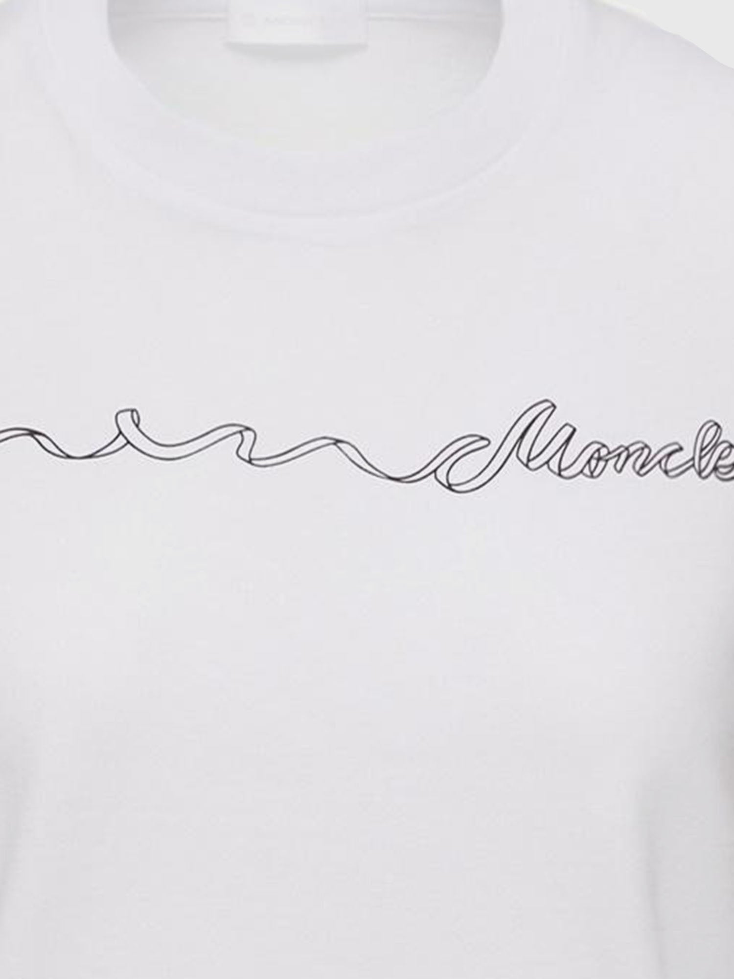 T-SHIRT IN COTONE CON LOGO 8C00017 89B8Y00A MONCLER 