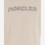T-SHIRT IN COTONE CON STAMPA LOGO 8C00025 89AUG21L MONCLER 