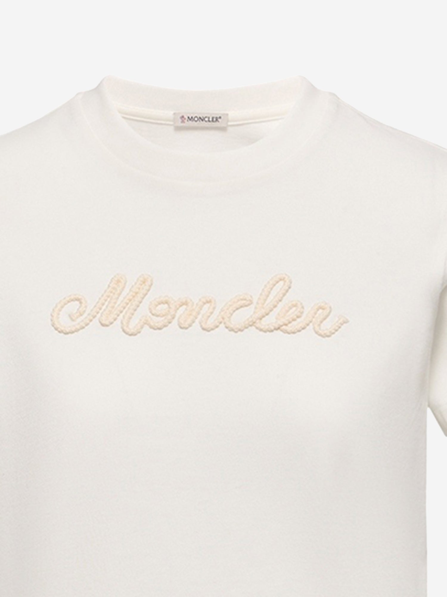T-SHIRT IN COTONE CON LOGO RICAMATO 8C00051 89AUG034 MONCLER 