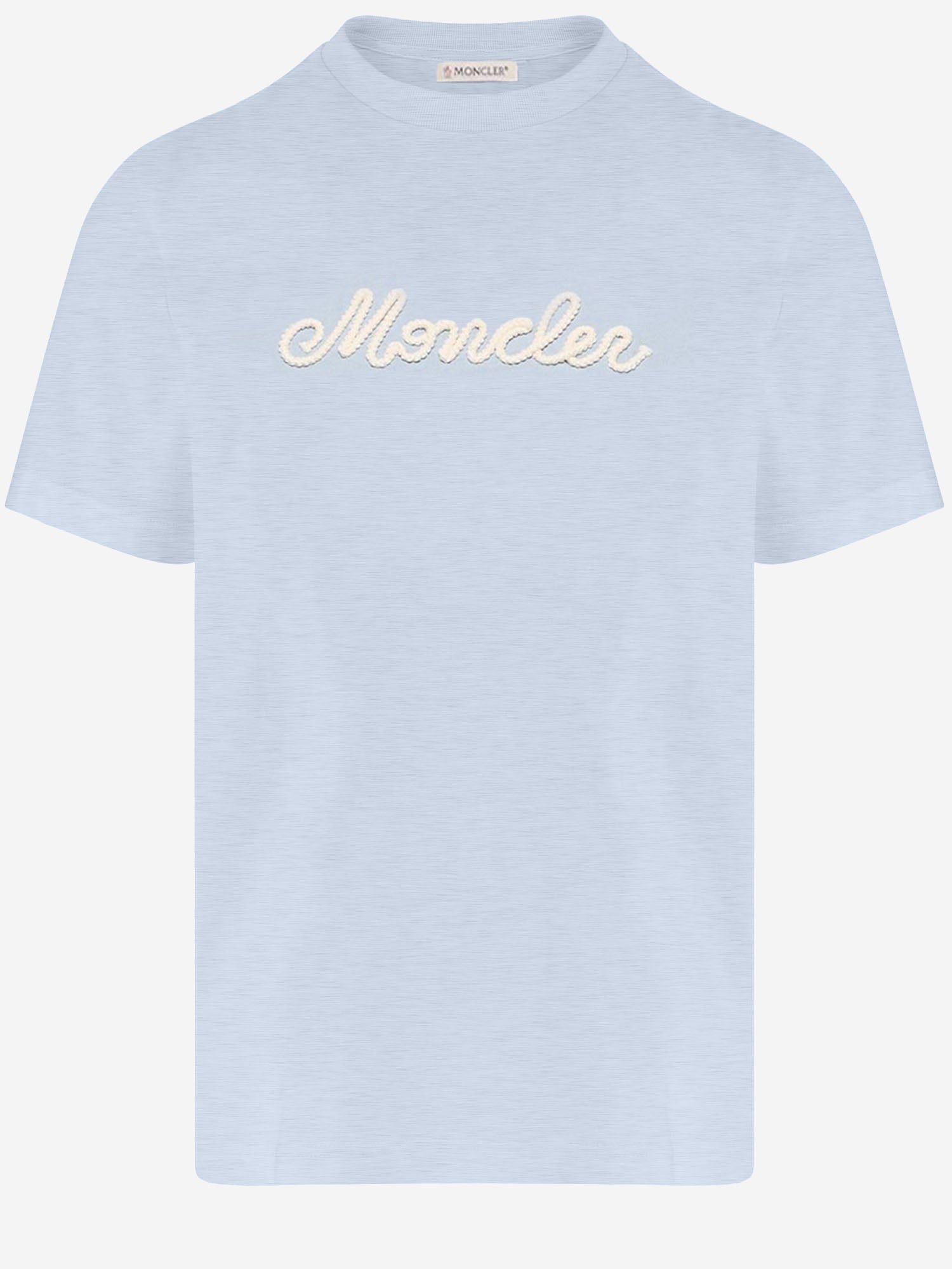 T-SHIRT IN COTONE CON LOGO RICAMATO 8C00051 89AUG700 MONCLER 