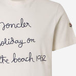 T-SHIRT IN COTONE CON LOGO RICAMATO 8C00053 89B8U034 MONCLER 
